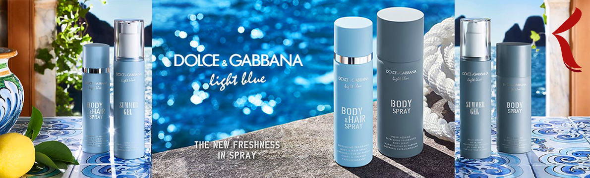 Dolce Gabbana | Body Spray Light Blue | Masculino e Feminino 🌊